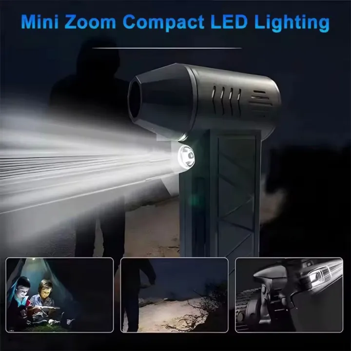 Cordless Air Duster, Handheld Turbo Blower Violent Fan With Brushless Motor, Mini Jet Fan, Mini Turbo Snow Blower for Car