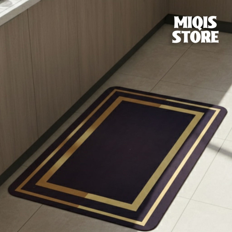 Anti Slip Water Absorbent Runner With Mat (Large Design 35)