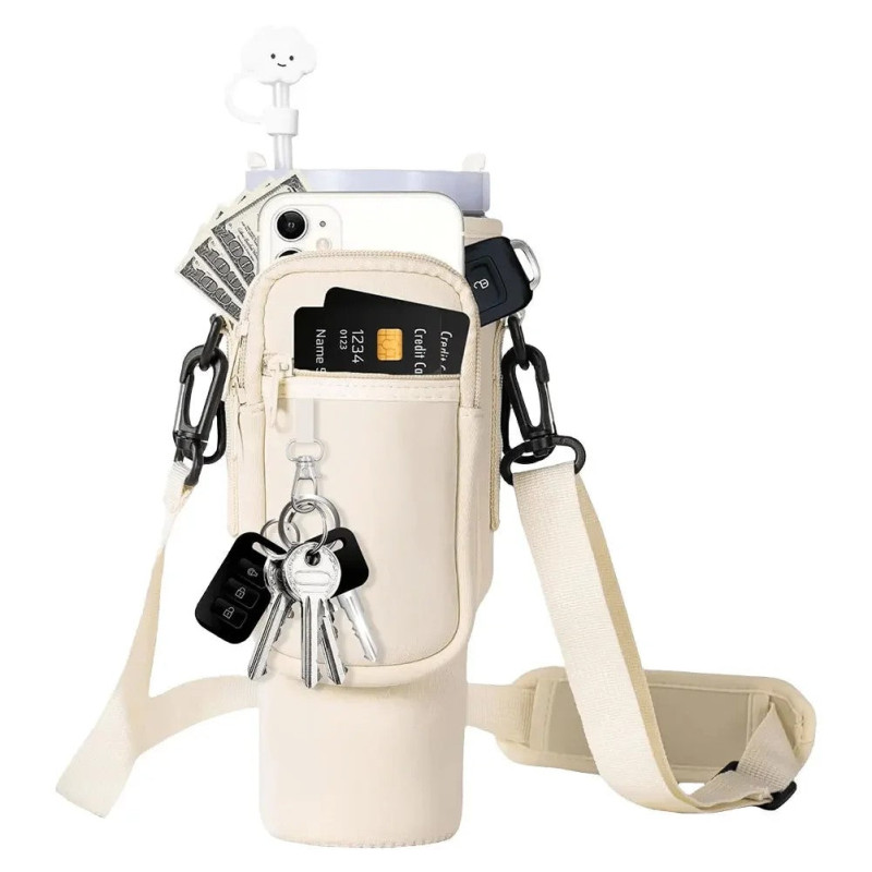40oz Neoprene Water Bottle Carrier Bag For Quencher Cup Sleeve