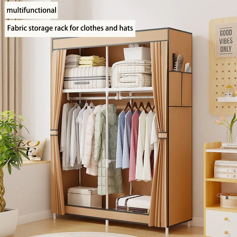 Assembled Simple Cloth Wardrobe Home Bedroom Dormitory Storage Cabinet Large capacity clothing storage