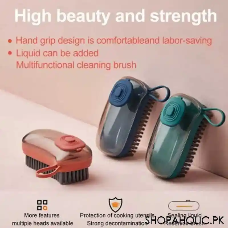 2 in 1 Automatic Liquid Adding Cleaning Brush