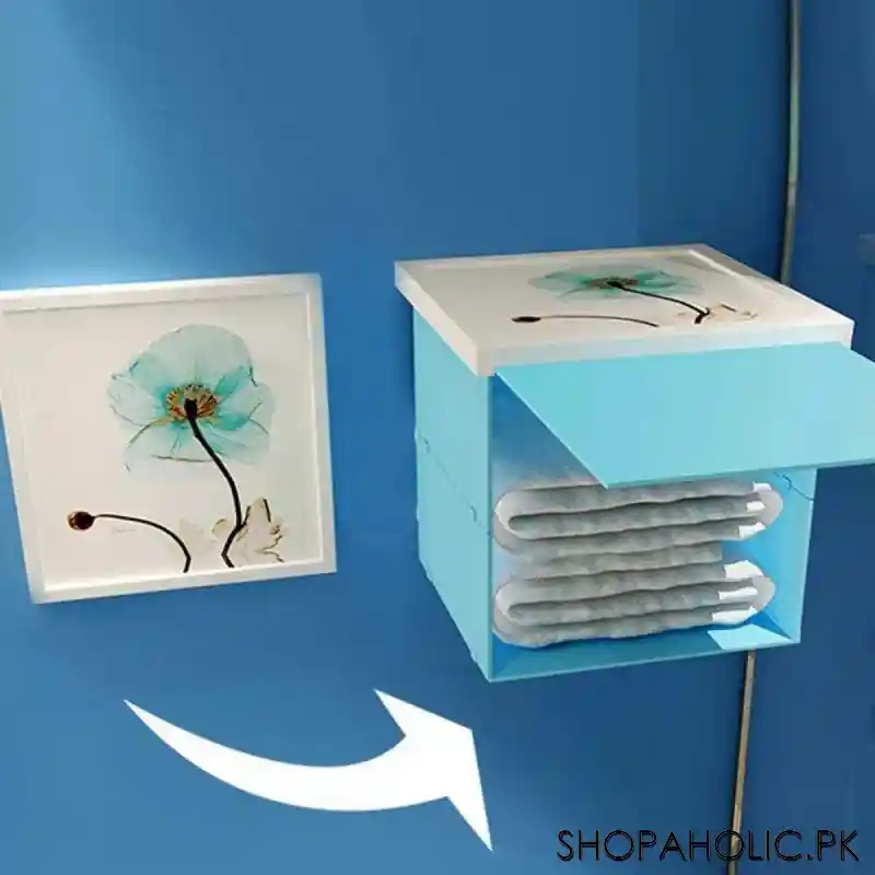 2 in 1 Bathroom Foldable Cloth Storage and Frame