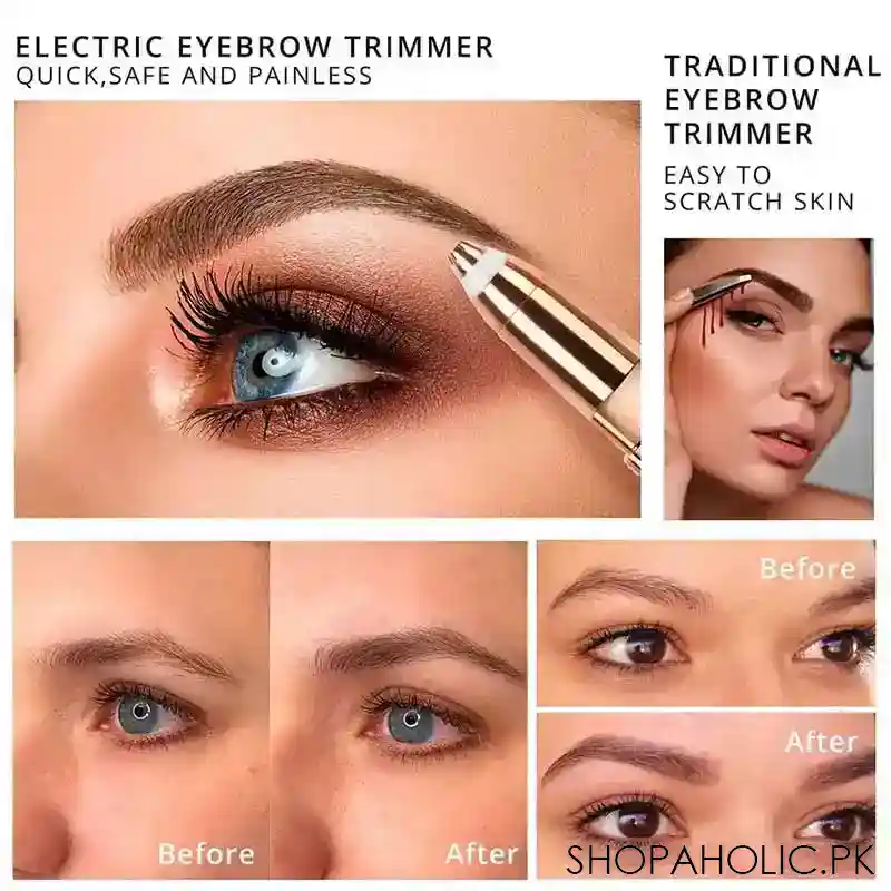 2-in-1 Rechargeable Facial and Eyebrow Hair Remover Trimmer for Women