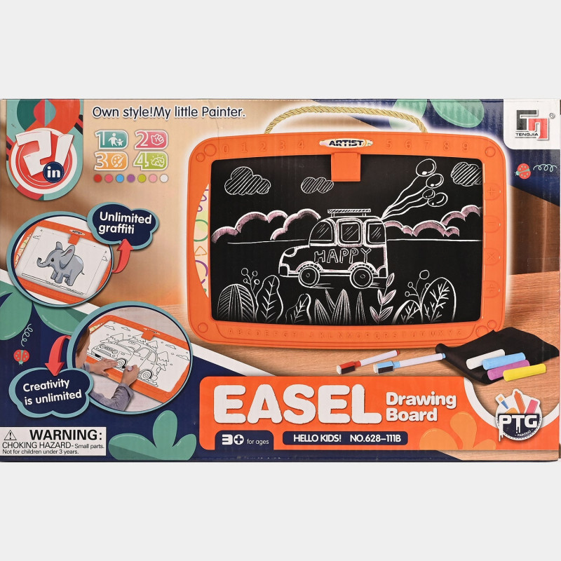 2-in-1 Double Sided Easel Drawing Board