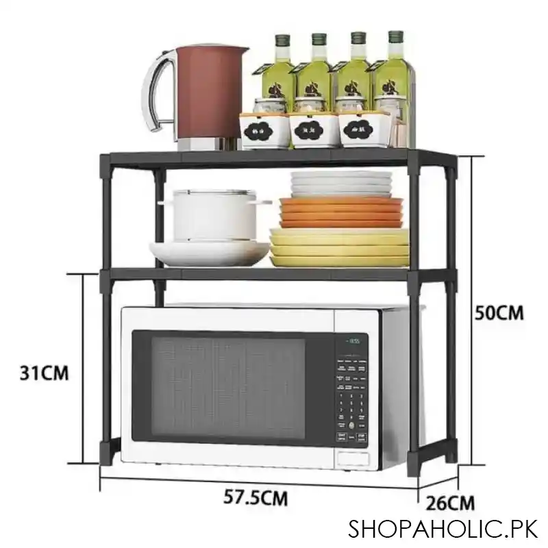 2 Tier Over Microwave Oven Storage Rack