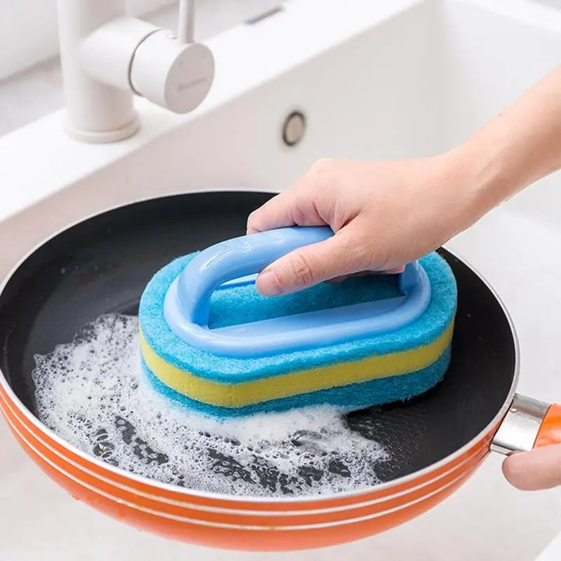 Handle Cleaning Sponge Brush