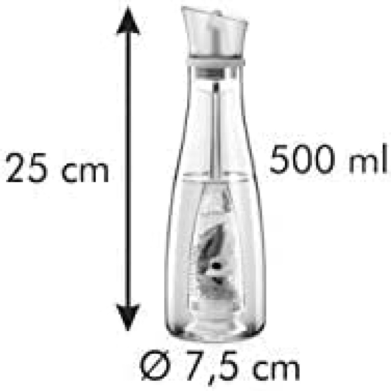 Kitchen Seasoning Glass Storage Bottle Sealed Moisture-Proof Glass Oil Bottle with Infuser