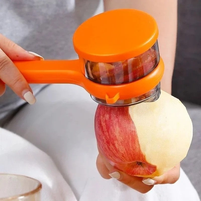 New Potato Peeling Knife Vegetable Peeler with Peelings Storage Bucket Multi-Function Fruit Planing Scraper Kitchen Tools Gadget