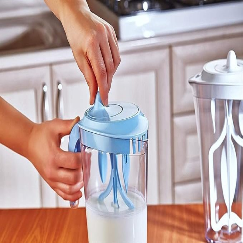 Manual Milk & Lassi Frother–Handheld Cream Whisk&Mixer