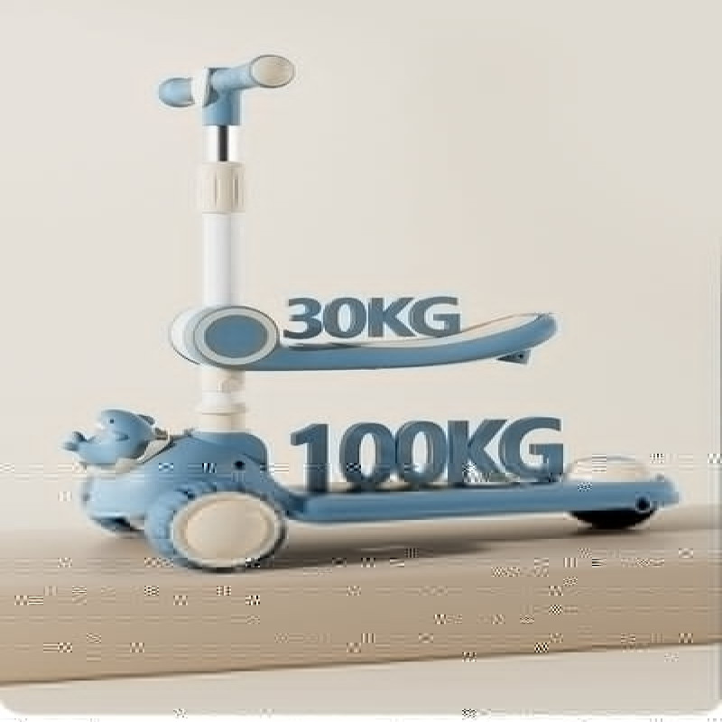 Infantes 2 in 1 Kids Shark Scooty With Front Basket Black