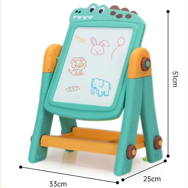 2 in 1 Crocodil Learning Board Drawing Board + Russian Building Blocks