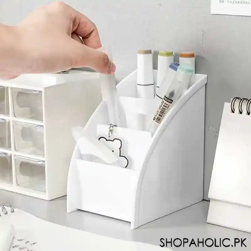 3 Grid Multifunctional Tabletop Cosmetic and Remote Organizer