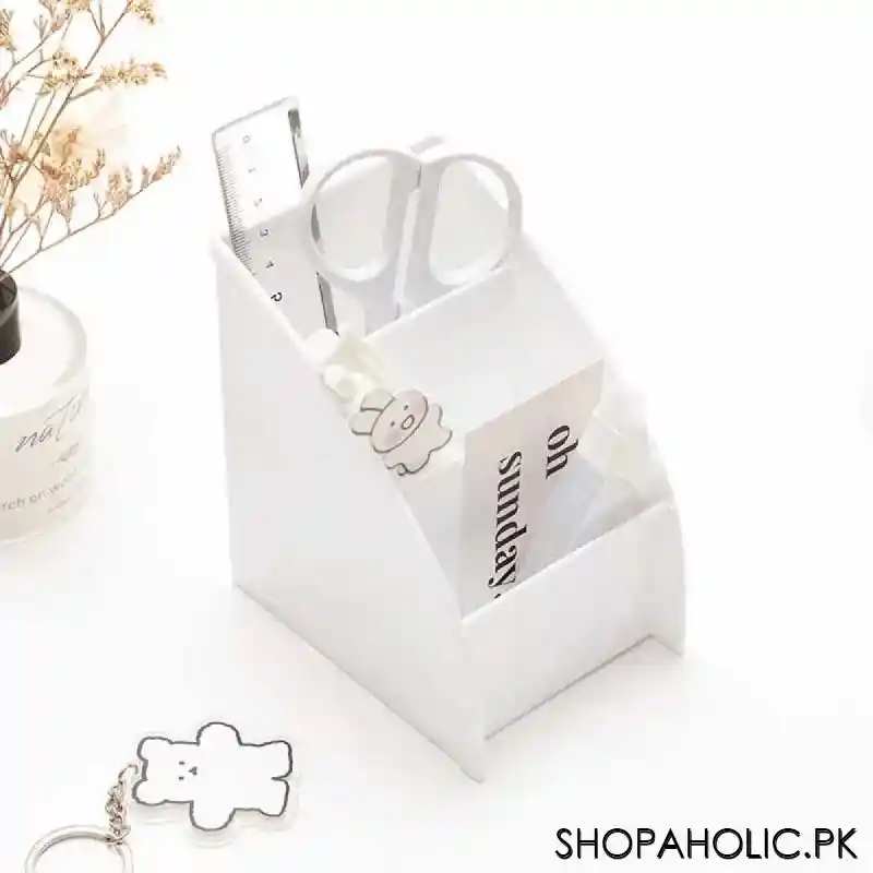 3 Grid Multifunctional Tabletop Cosmetic and Remote Organizer