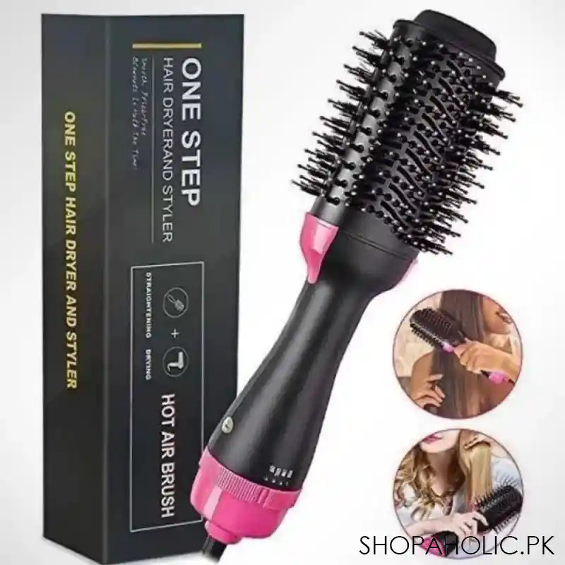 3-in-1 One Step Hot Air Straightener Brush for Hair Dryer and Styler