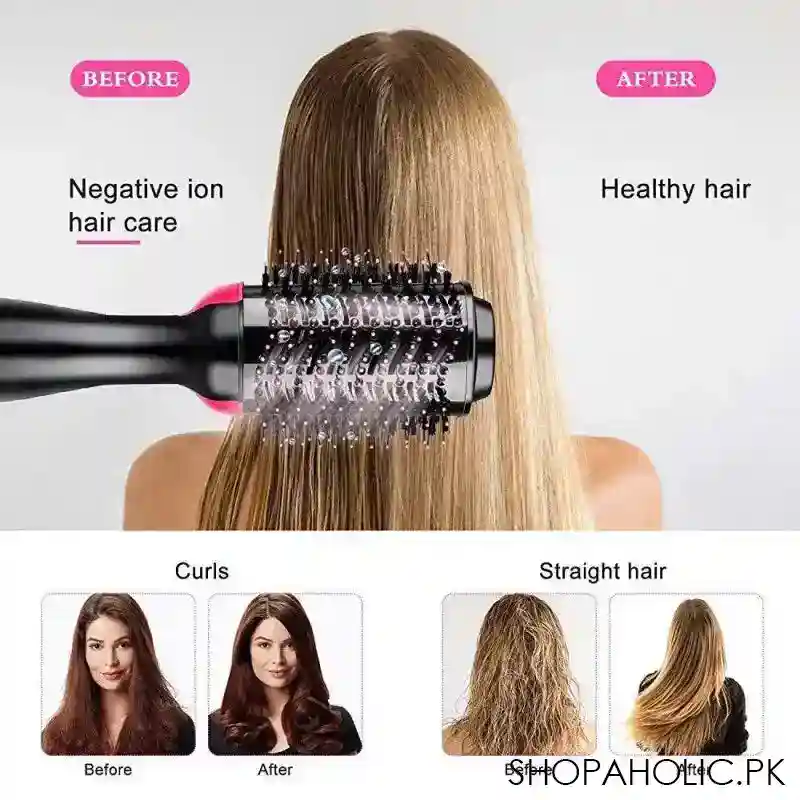 3-in-1 One Step Hot Air Straightener Brush for Hair Dryer and Styler