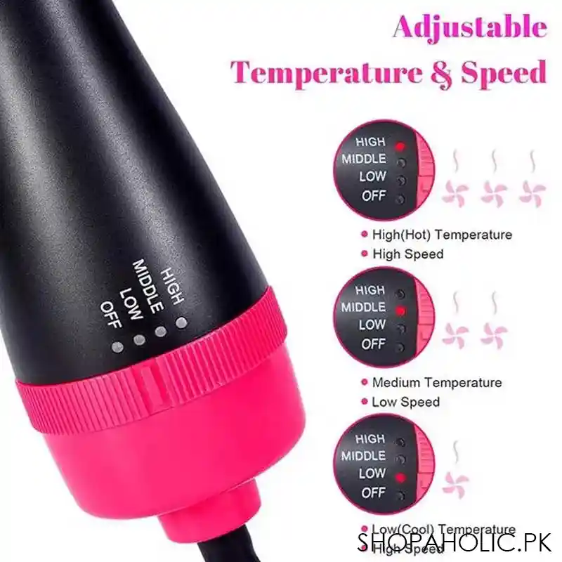 3-in-1 One Step Hot Air Straightener Brush for Hair Dryer and Styler
