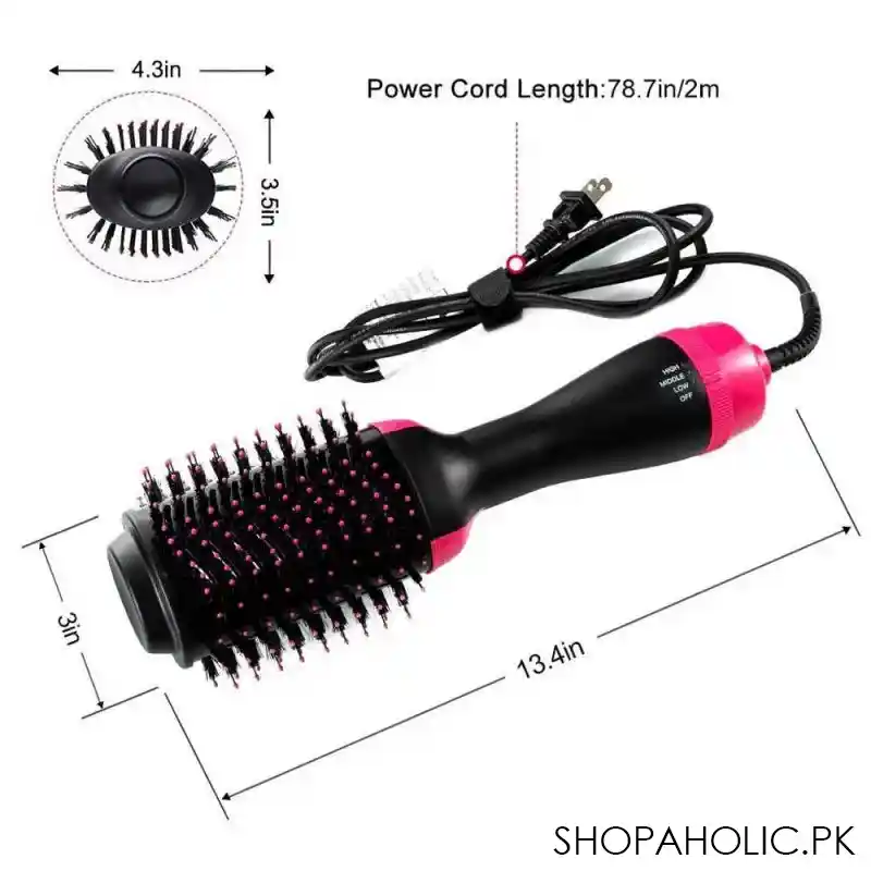 3-in-1 One Step Hot Air Straightener Brush for Hair Dryer and Styler