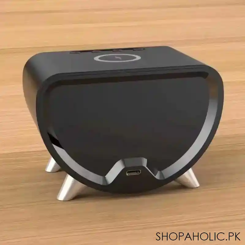 3-in-1 Wireless Charging Desk Digital Alarm Clock with Temperature Monitor