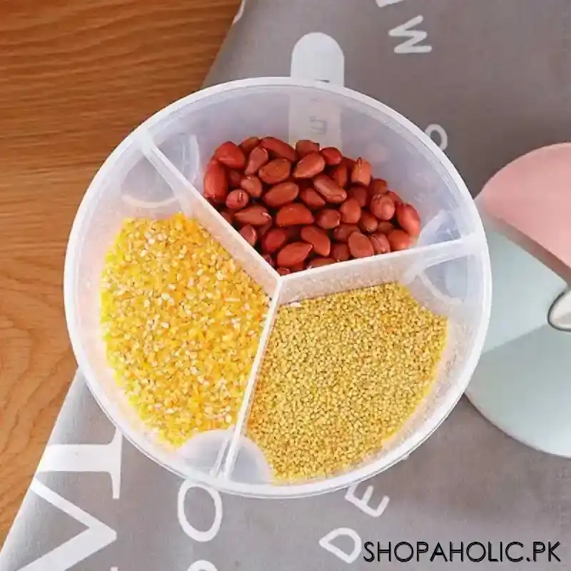 3 Partition Food storage Container Jar - 1500ml