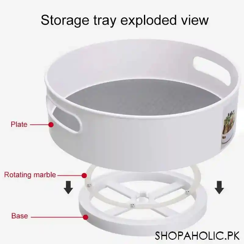 360° Rotating Kitchen Countertop Organizer Tray (Lazy Susan)