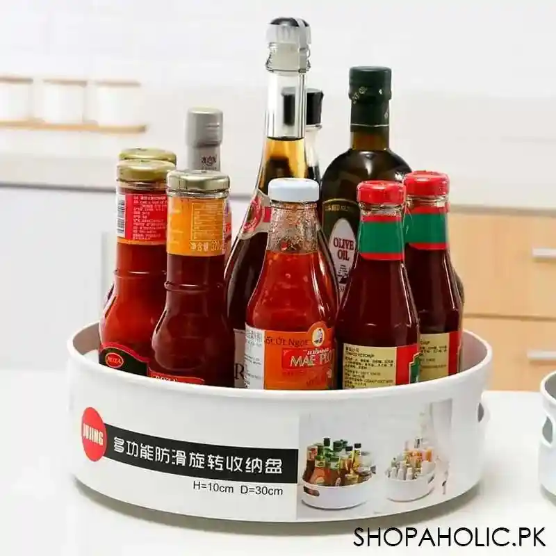 360° Rotating Kitchen Countertop Organizer Tray (Lazy Susan)