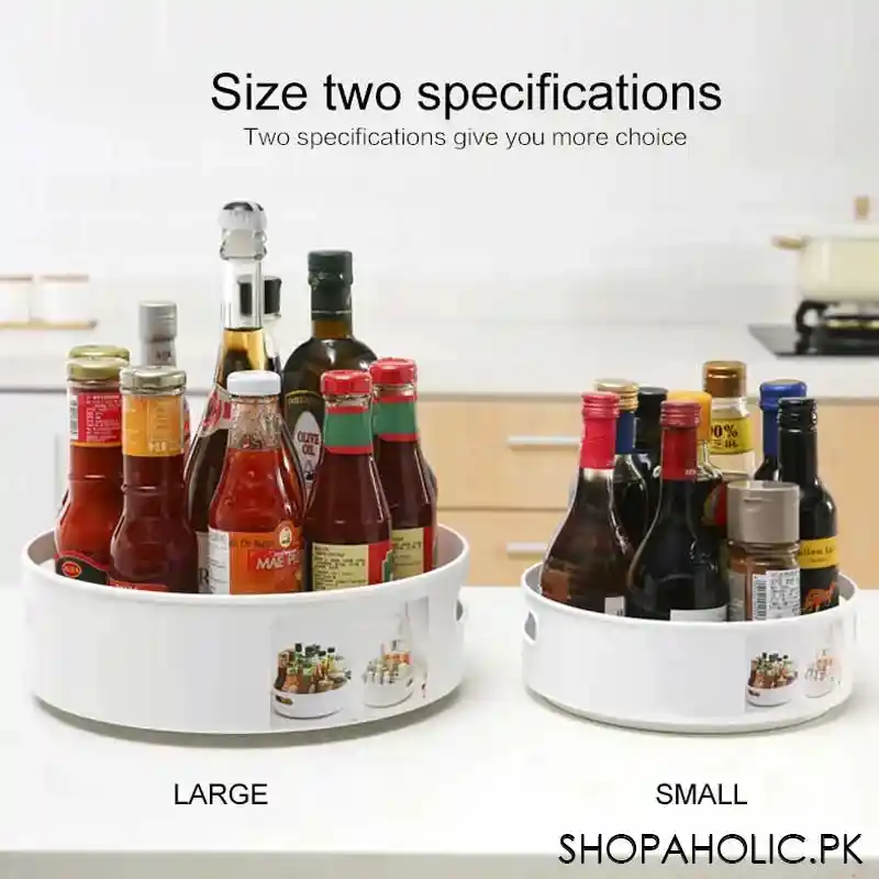 360° Rotating Kitchen Countertop Organizer Tray (Lazy Susan)