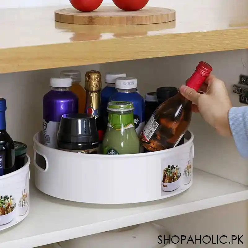 360° Rotating Kitchen Countertop Organizer Tray (Lazy Susan)