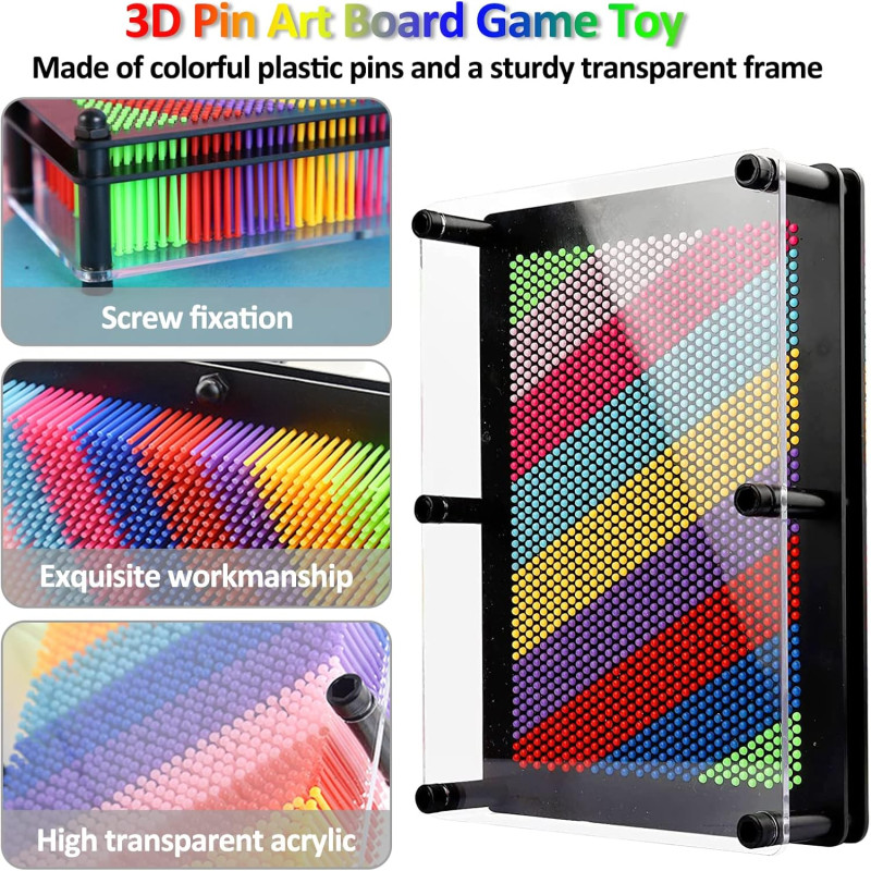 3D Pinart Board – Rainbow