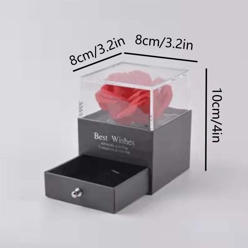 Love Red Rose Female Special Day Eternal Flower Artificial Flower with Gift  Box