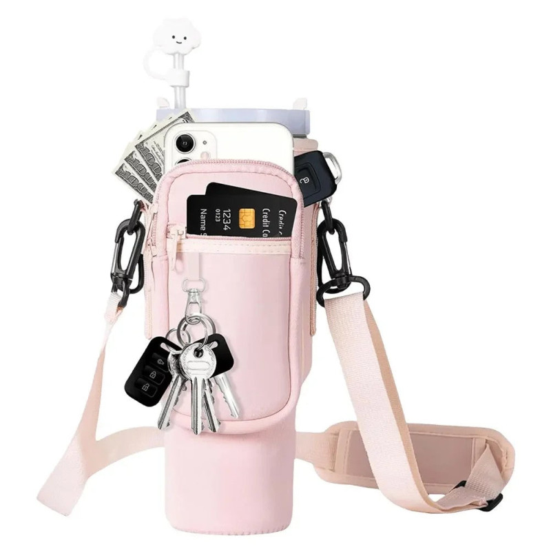 40oz Neoprene Water Bottle Carrier Bag For Quencher Cup Sleeve