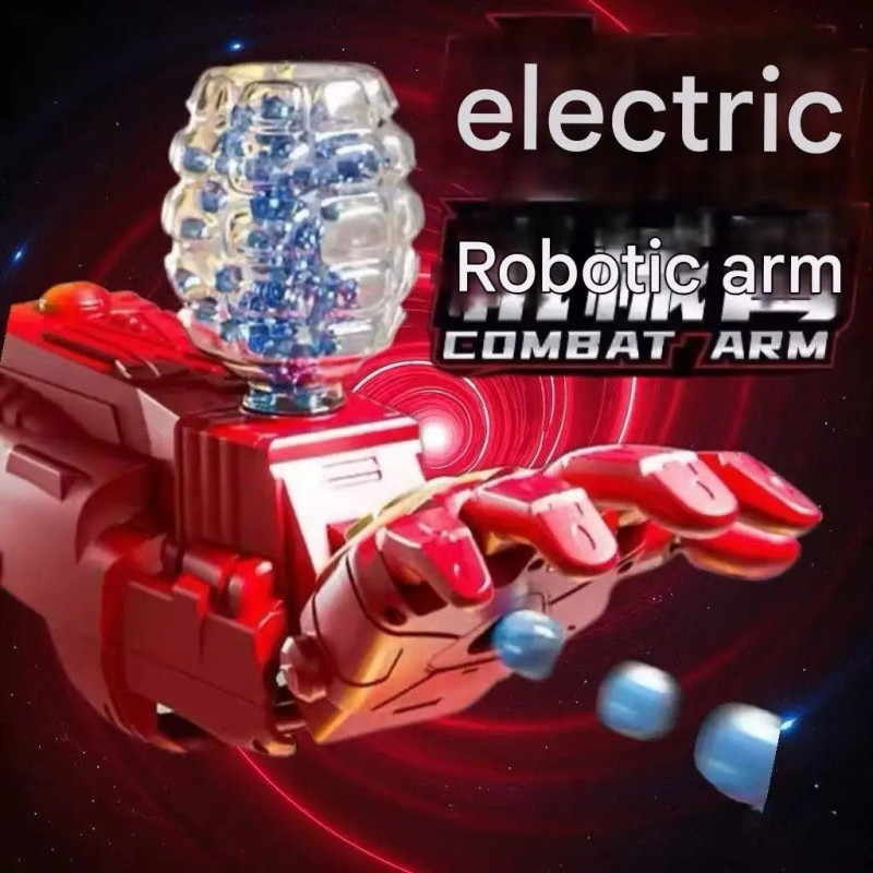 New outdoor electric burst gel ball toy gun cyber hero mechanical arm launch children's gift