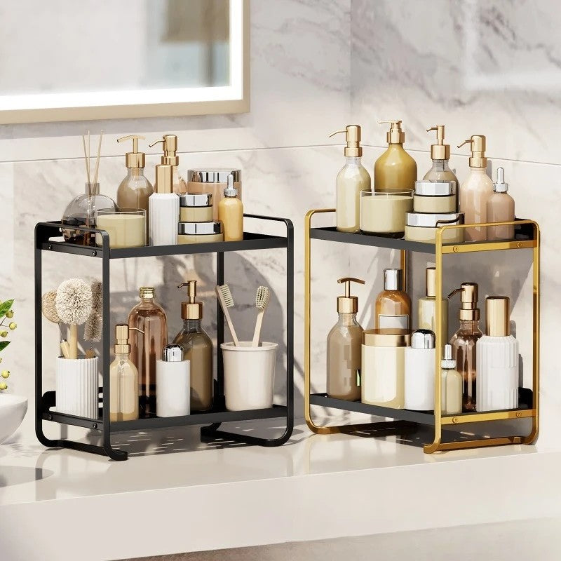 Cosmetics storage box, desktop dresser, bathroom sink rack