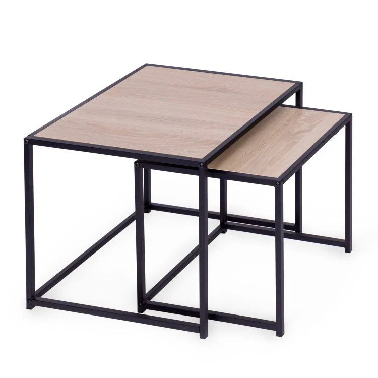 Spoza Living Lounge Coffe Center Nesting Tables (Set Of 2) by Metallics Home