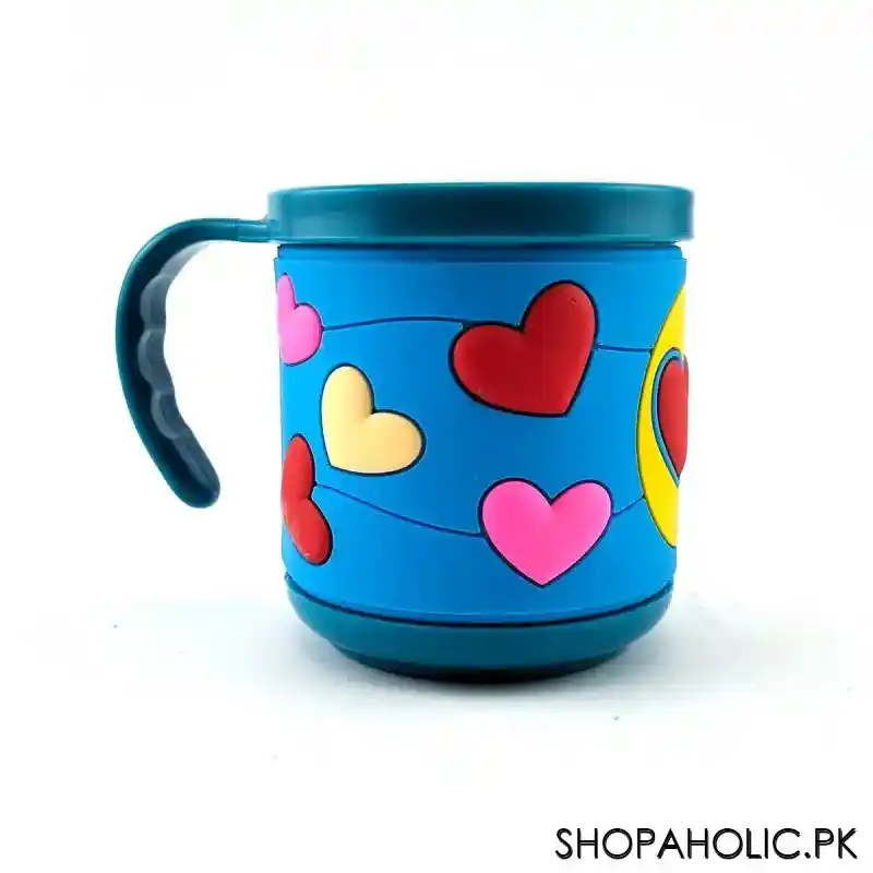 3D Rubber Printed Designer Plastic Mug for Kids