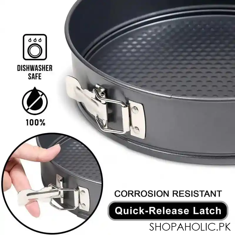 3pcs Round Shape Non-stick Cake Mould with Removable Base