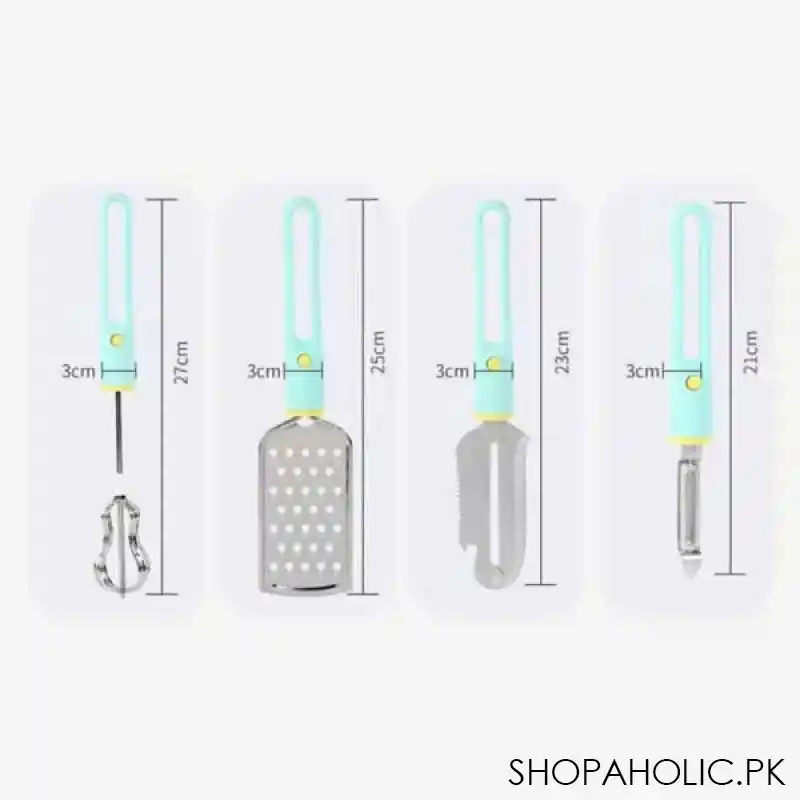 4 in 1 Multifunctional Whish Eggbeater, Grater, Paring and Digging Knives