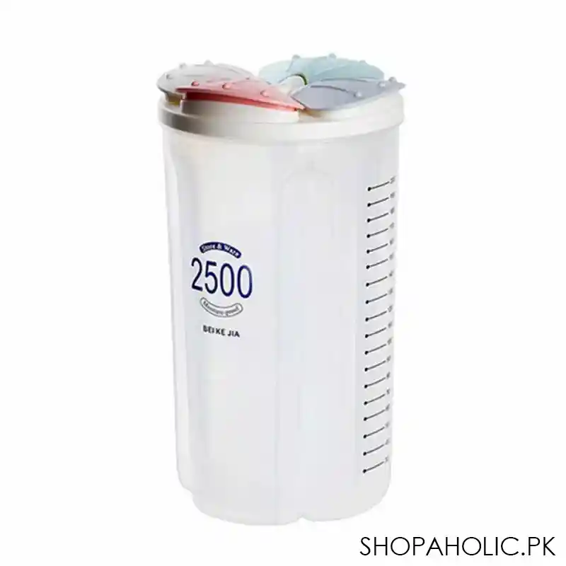 4 Partition Food Storage Container Jar - 2500ml