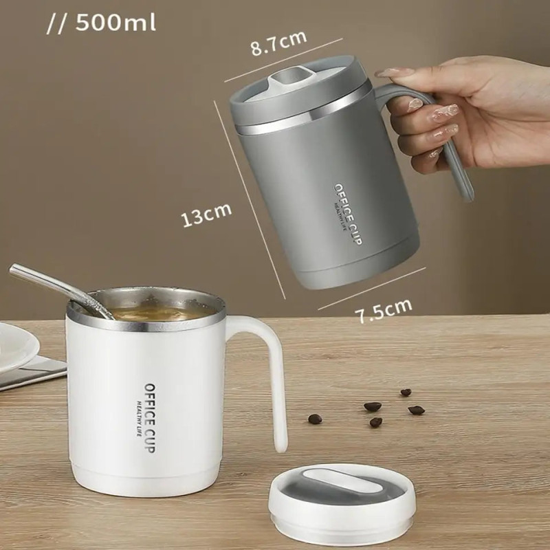 Insulated Coffee Mug With Handle 500 ml