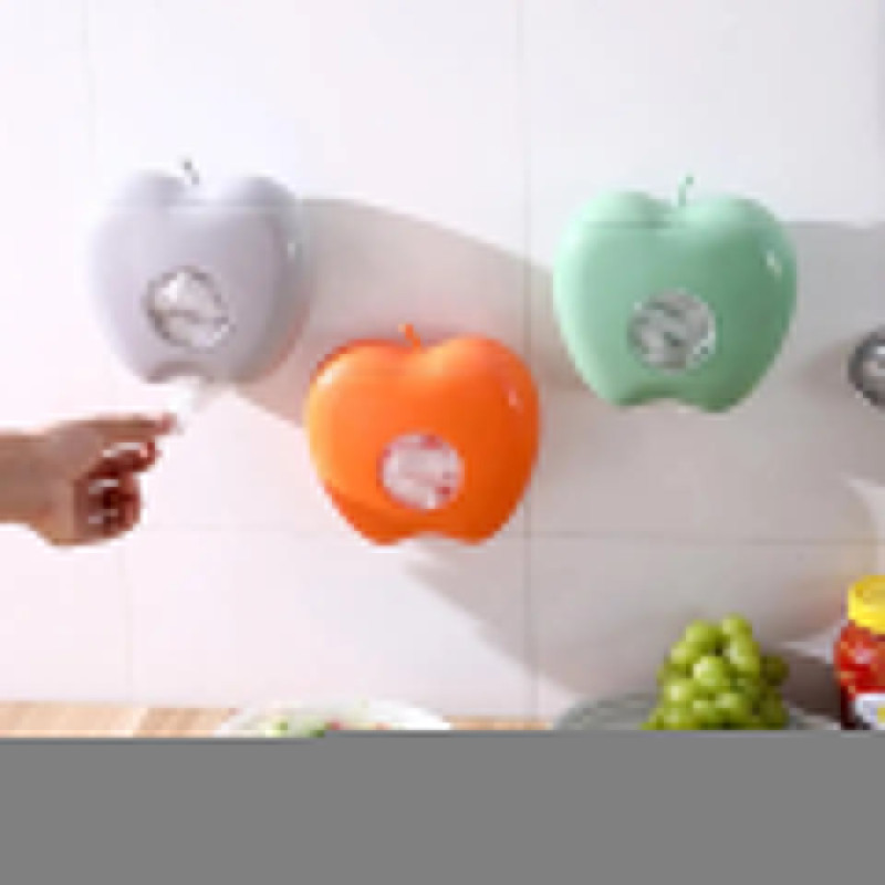 apple shape wall mounted plastic packaging storage box