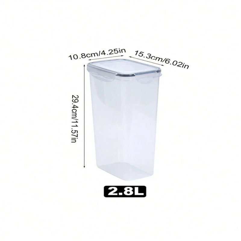 1/3/5/7pcs Food Storage Jars Reusable Plastic Food Sealed Jars