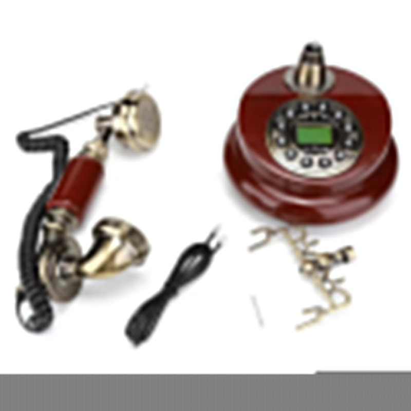 -European Retro Style Telephone Old Fashioned Phone Push Button Dial Desktop Wired Fixed Phone For Home Hotel Office Business
