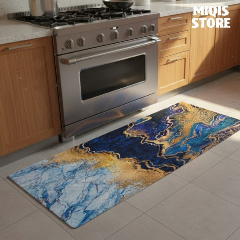 Anti Slip Water Absorbent Runner With Mat (Large Design 46)