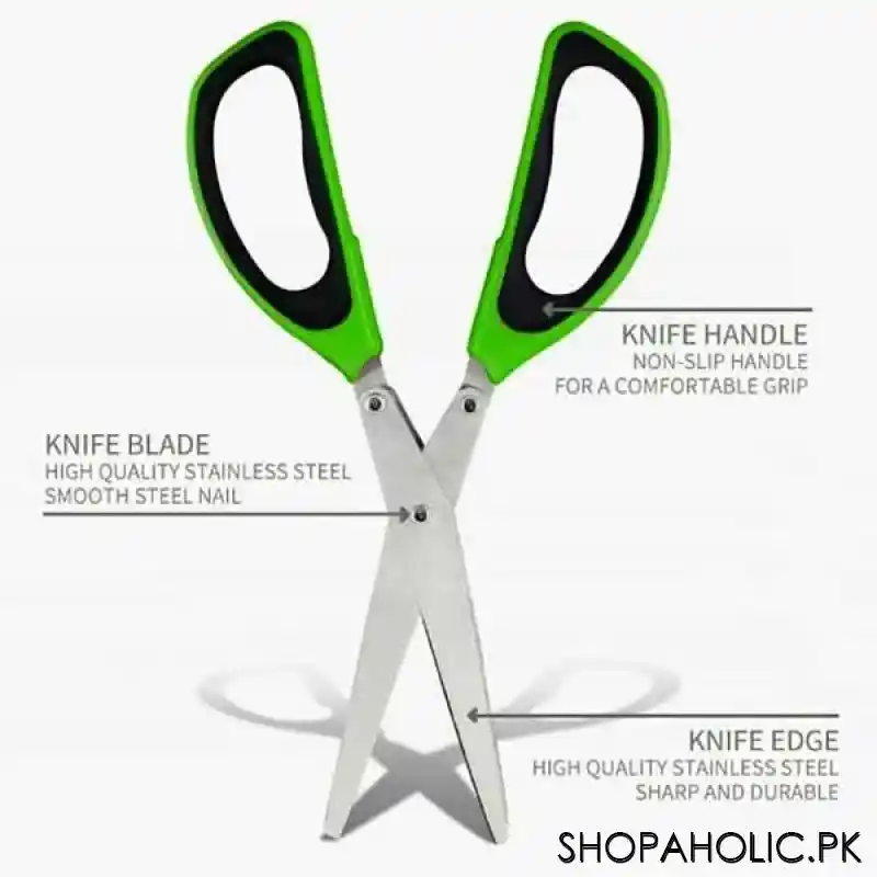 5 Layer Kitchen Scissor with Cleaning Brush (Highest Quality)