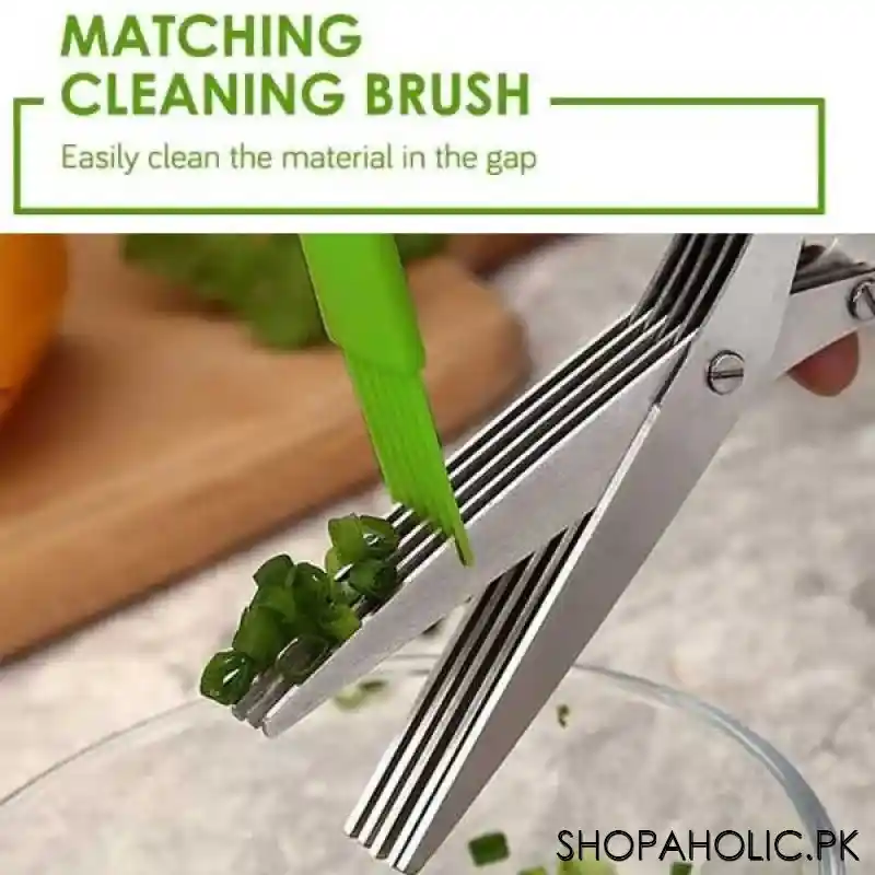 5 Layer Kitchen Scissor with Cleaning Brush (Highest Quality)