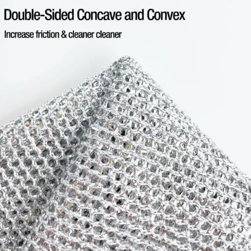 Silver wire cleaning kitchen cloth (pack of 3)