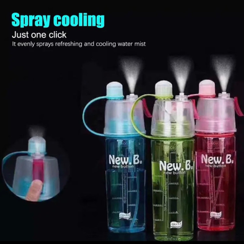 600ML Spray And Drinking Bottle