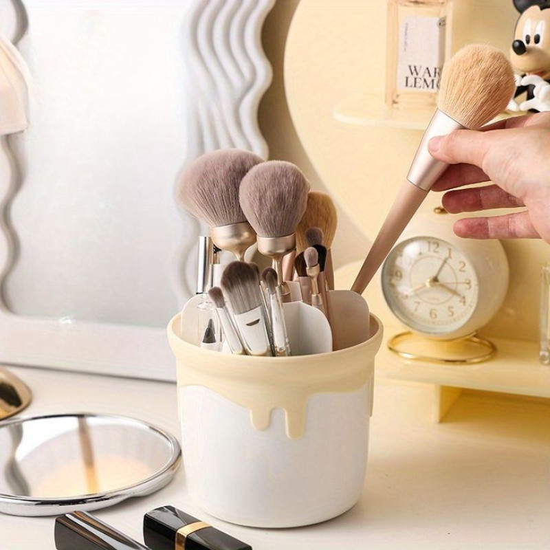 Transparent Makeup Brush Holder