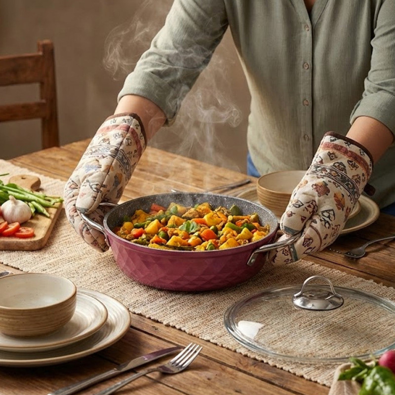 Falez BIO DIAMOND 9 Pcs Cooking Set | Granite Cookware Pakistan