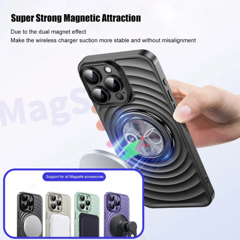 Max Wave Texture PC Shockproof Phone Case