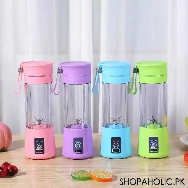 6 Blade Mini USB Portable Rechargeable Juicer Smoothie Maker Blender